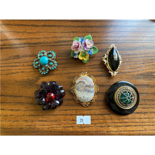 Assortment Of Exquisite Brooches