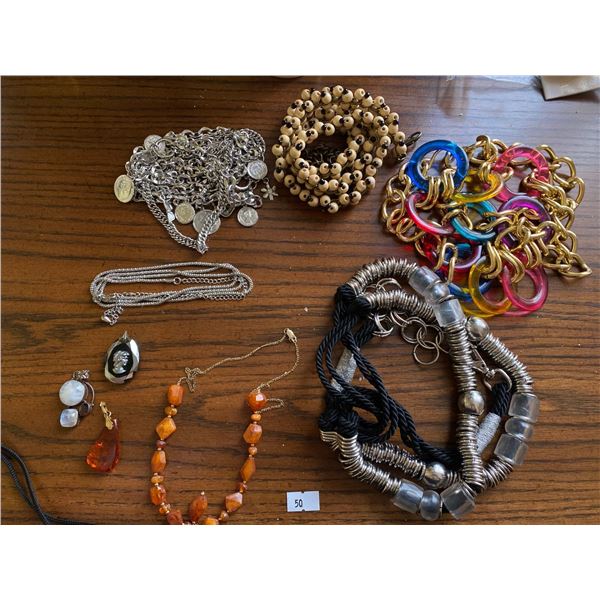 Assortment Of Bulky Necklaces