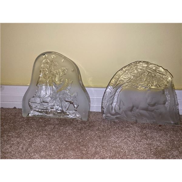 Set Of Crystal Block Art