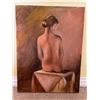 Image 1 : Esther Koziol Back Portrait Unframed Oil Painting 12 x 16