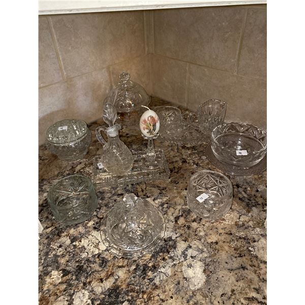 Large Assortment Of Crystal And Glass Dishware