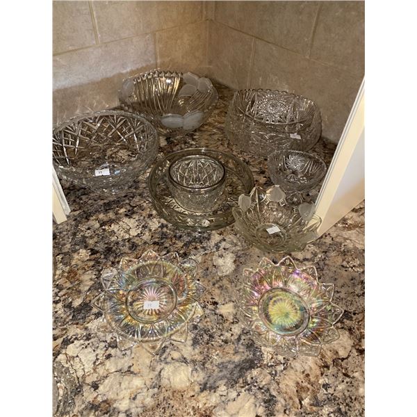 Large Assortment Of Crystal And Glass Dishware