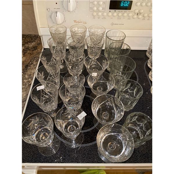 Large Assortment Of Crystal And Glass Dishware