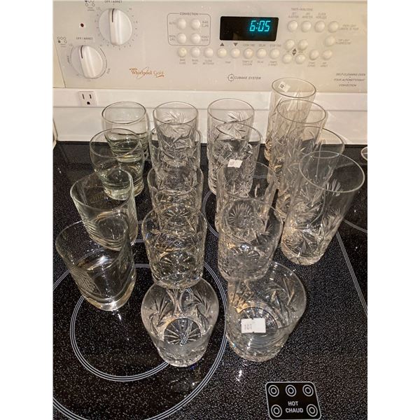 Large Assortment Of Crystal And Glass Dishware