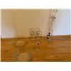 Image 1 : Glass Decanter  WithMatching Glasses And Candy Dishes