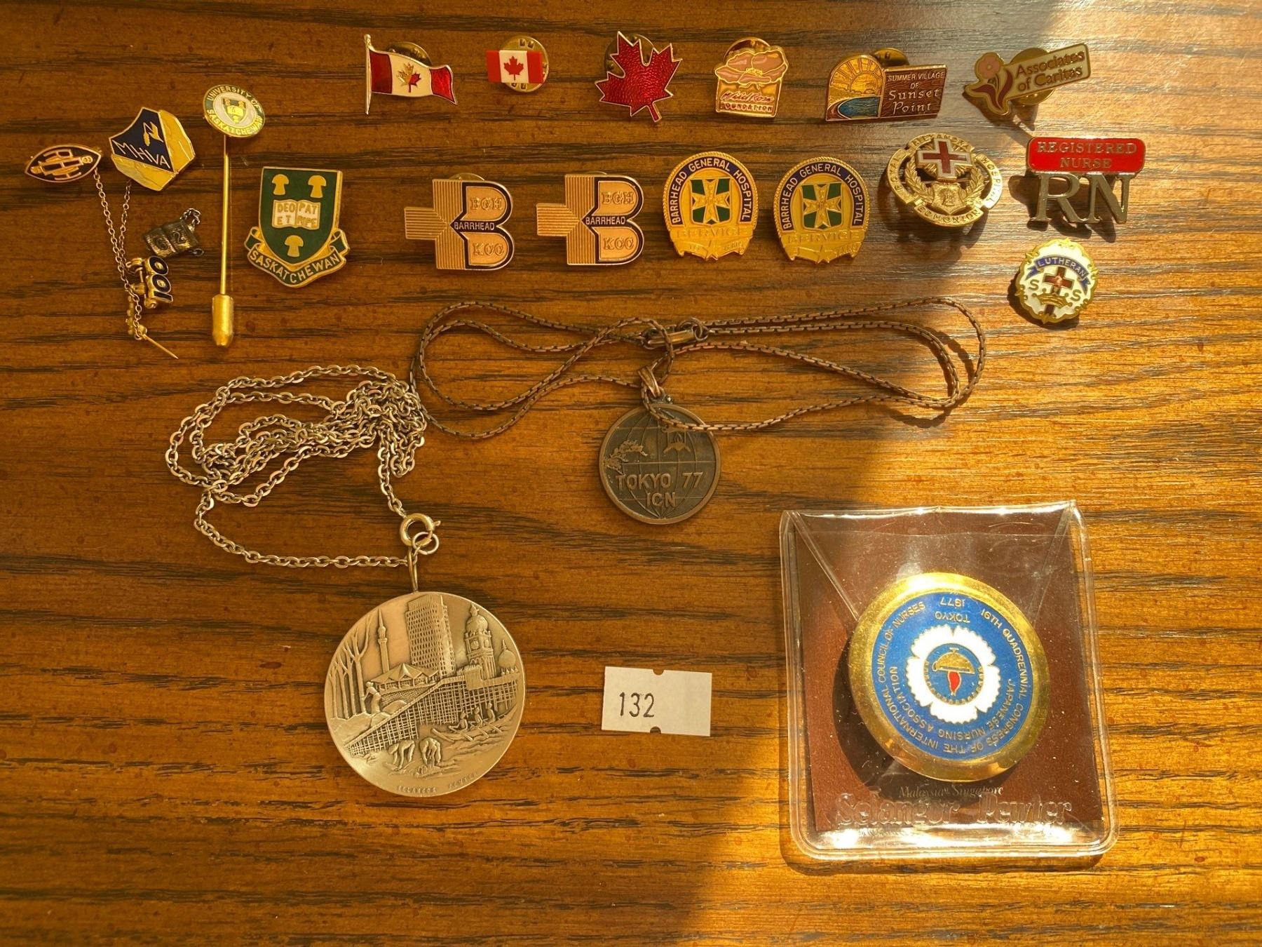 Pin Collection Assorment Assortment Of Commemorative And Collectable Pins And Necklaces - Beck ...