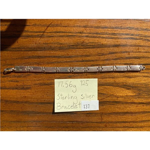 Sterling Silver Braclet 17.56g