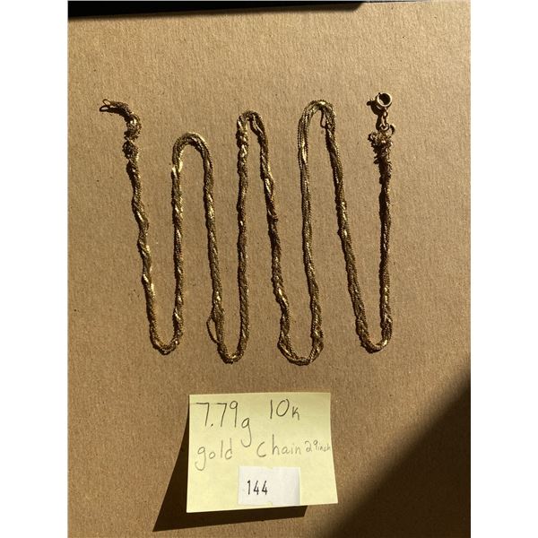 29 Inch 10k Yellow Gold Chain 7.79g