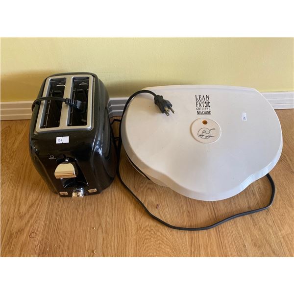Sunbeam Toaster MO:TSSBTR2SLB-033 And George Foreman Grill MO:GR15WHTCAN