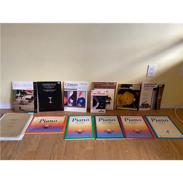 Assortment Of Beginner and Intermediate Piano Books