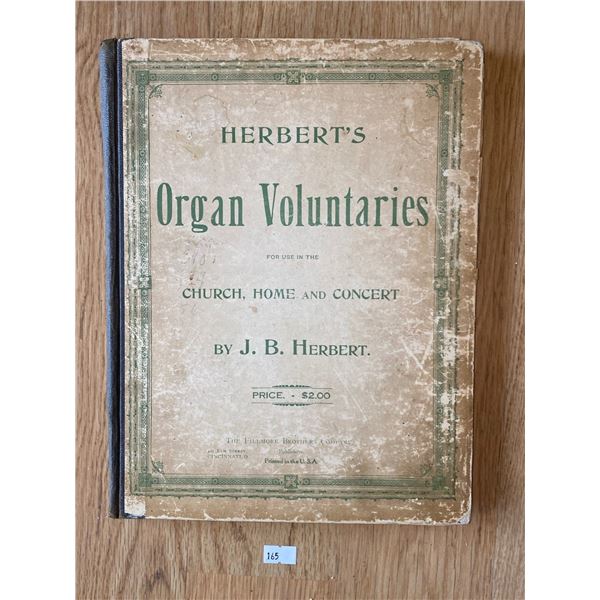 Antique Organ Music Book