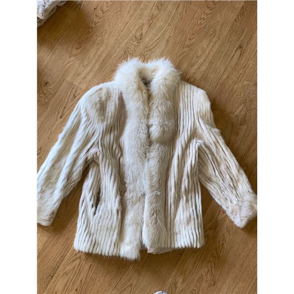 Furs By Lister White Fox Fur Coat