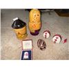 Image 1 : Handmade Ukrainian Ornament And Painted Eggs With Nesting Dolls And Bone China Thimble