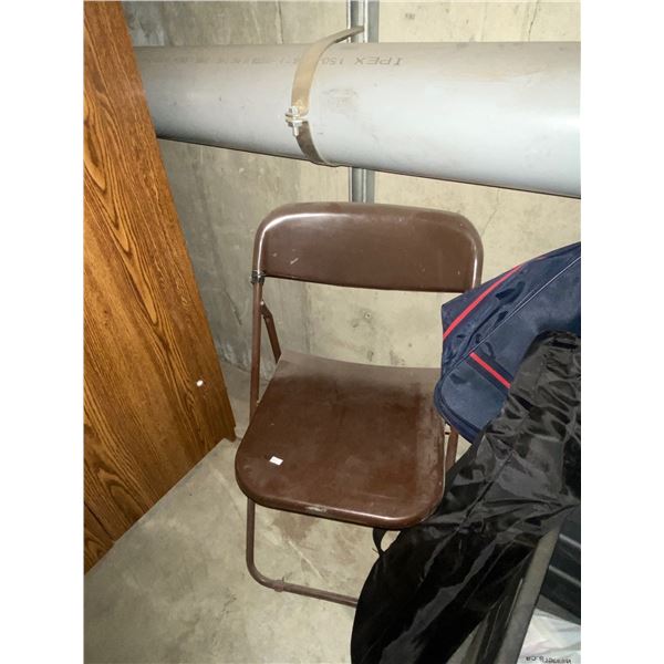 Assorted Luggage And Chair with Rolling Tote