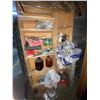 Image 1 : Wooden Shelving Unit And Contents 33L x 8W x 74T