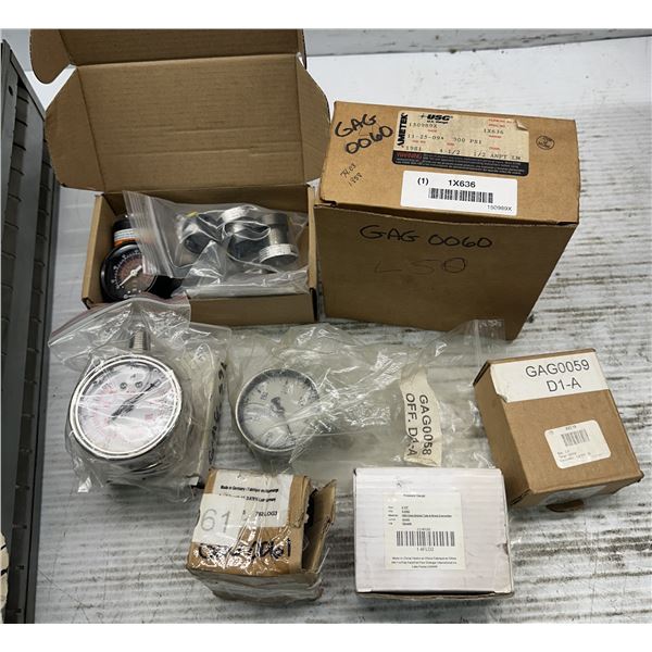 Lot of Misc. Pressure Gauges as Pictured