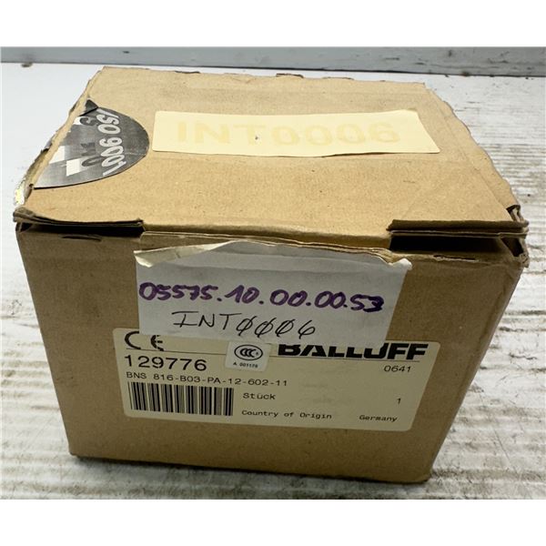 Balluff #BNS 816-B03-PA-12-602-11 Position Switch