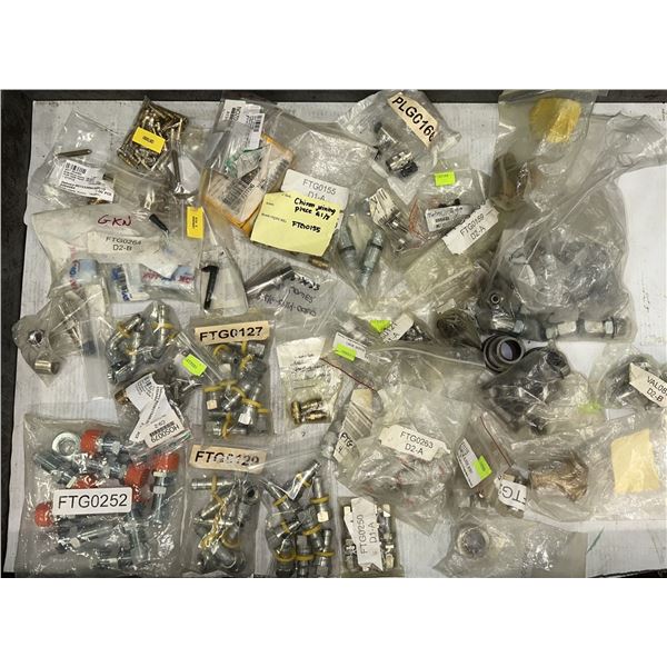 Lot of Misc. Pipe Fittings, Connectors, & Bolts