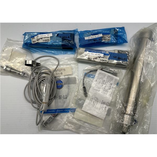 Lot of Misc. Valves, Cylinders, & Switches as Pictured