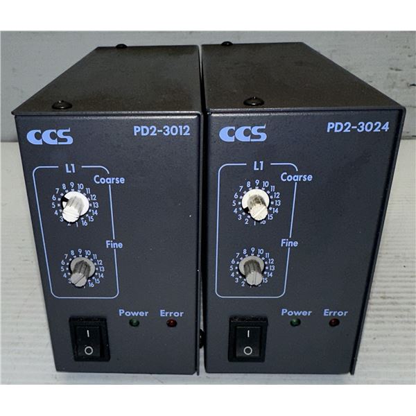 Lot of (2) CCS Inc. #PD2-3012(A) Controllers