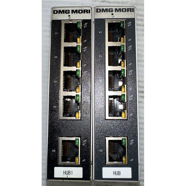 Lot of (2) DMG Mori #2520370/ 2891154 FL SWITCH SFN 5TX-DM Industrial Ethernet Switches