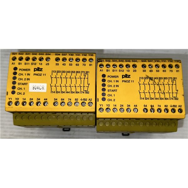 Lot of (2). Pilz #PNOZ 11 7S/10 Ident. Nr. 774086 Modules