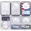 Image 2 : 1996-2019 [6] Silver Eagle  PF/MS69/70