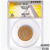 Image 1 : 1853-A 5 Cent France ANACS MS63 RB