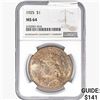 Image 1 : 1925 Silver Peace Dollar NGC MS64