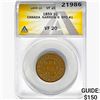 Image 1 : 1859 1C Canada Narrow 9 ANACS VF20 RPD#1