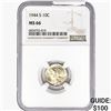 Image 1 : 1944-S Mercury Silver Dime NGC MS66