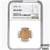 Image 1 : 1915 Wheat Cent NGC MS64 RB