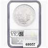 Image 2 : 2006-W Silver Eagle NGC MS69 20th ANNIV.