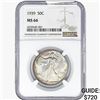 Image 1 : 1939 Walking Liberty Half Dollar NGC MS66