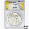 1926-S Silver Peace Dollar ANACS MS62