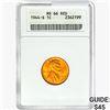 Image 1 : 1944-S Wheat Cent ANACS MS66 RED