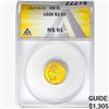 Image 1 : 1926 $2.50 Gold Quarter Eagle ANACS MS61