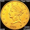 Image 1 : 1839 $10 Gold Eagle CHOICE AU