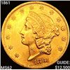 Image 1 : 1861 $20 Gold Double Eagle UNCIRCULATED