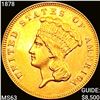 Image 1 : 1878 $3 Gold Piece CHOICE BU