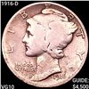 Image 1 : 1916-D Mercury Dime NICELY CIRCULATED