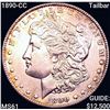 Image 1 : 1890-CC Tailbar Morgan Silver Dollar UNCIRCULATED