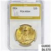 Image 1 : 1924 $20 Gold Double Eagle PGA MS64