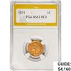 Image 1 : 1871 Indian Head Cent PGA MS63 RED