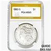 Image 1 : 1883-S Morgan Silver Dollar PGA MS65