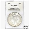 Image 1 : 1923 Silver Peace Dollar ACC MS64