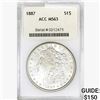 Image 1 : 1887 Morgan Silver Dollar ACC MS63