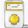 Image 1 : 1907 $10 Gold Eagle PGA MS65+