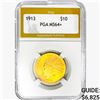 Image 1 : 1913 $10 Gold Eagle PGA MS64+