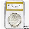 Image 1 : 1878 8TF Morgan Silver Dollar PGA MS65